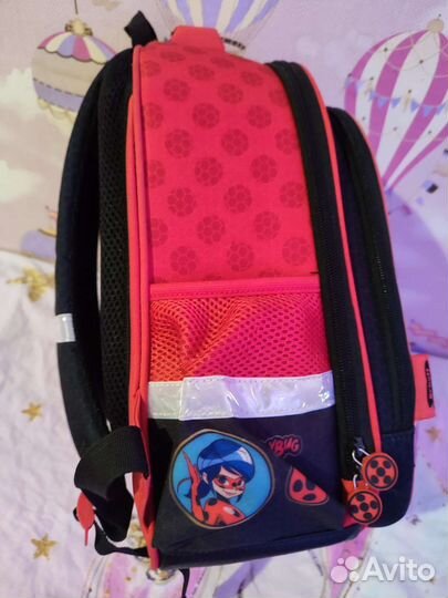 Ранец школьный рюкзак Леди Баг, мешок, пенал