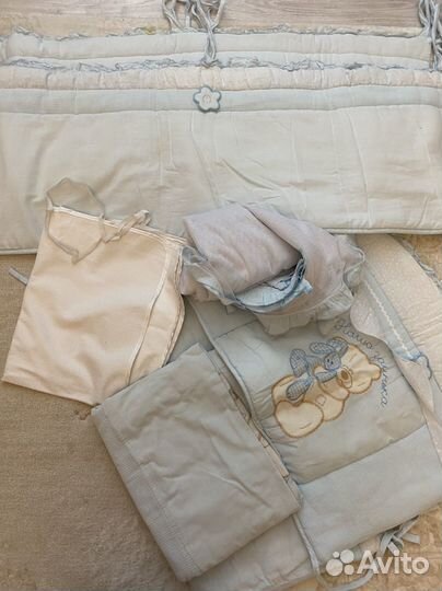 Бортики и балдахин в кроватку