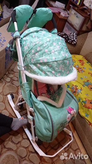 Санки коляска ника