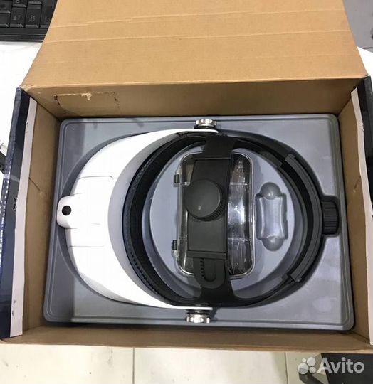 Лупа налобная с подсветкой (2 LED) MG81001-H