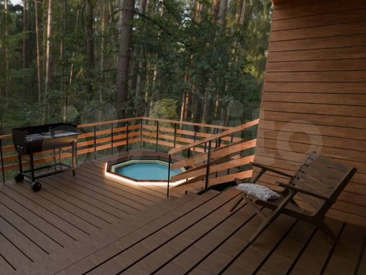 Дом 20 м² на участке 2,5 га