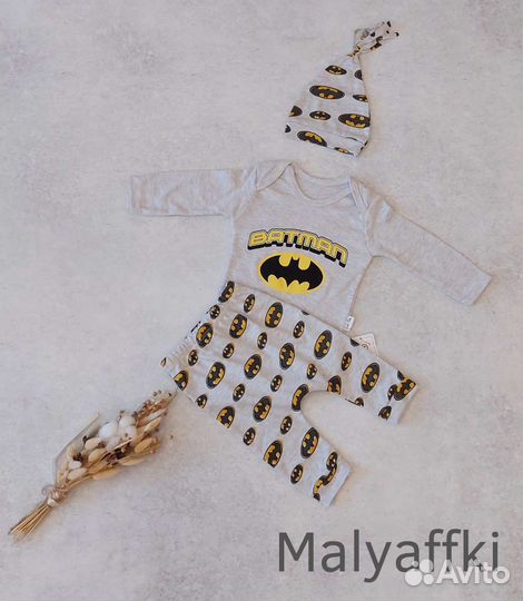 Костюм Бэтмена с боди 62 68 74