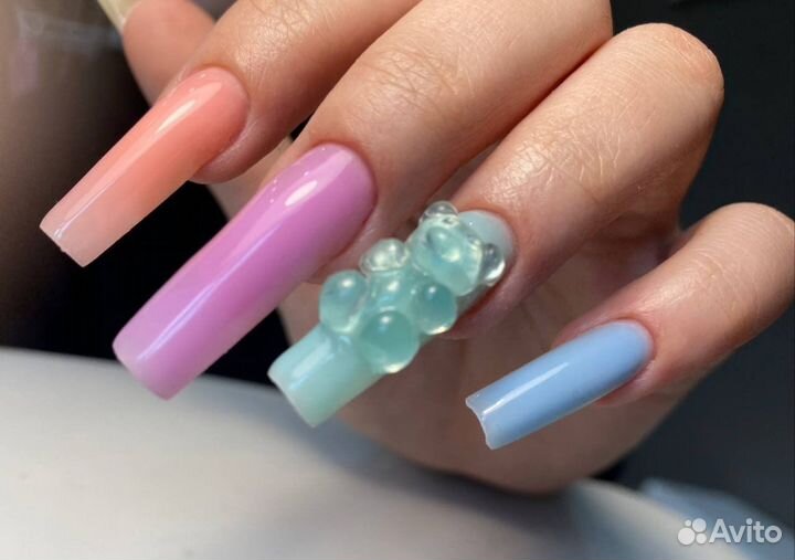 Маникюр с покрытием, наращивание ногтей