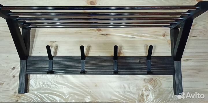 Настенные вешалки с полкой в прихожую