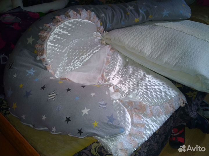 Конверт на выписку, подушки для беременных, бортик