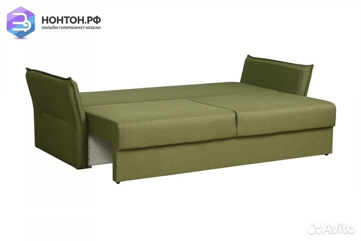 Диван еврокнижка Бруклин 3-х местный светло-зелены