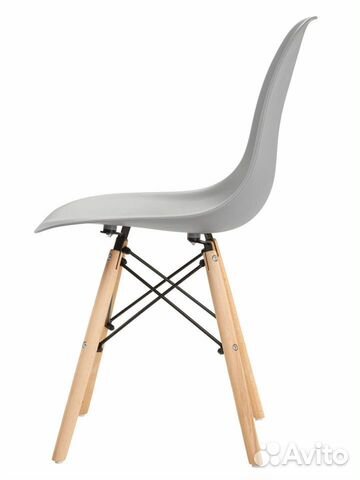 Стул в стиле eames DSW, светло- серый