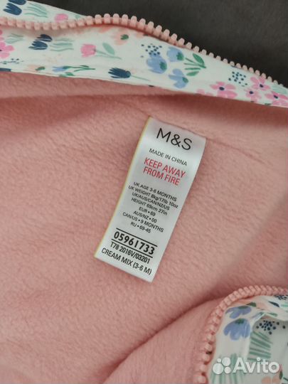 Новый комбинезон Marks and Spencer 3-6 мес