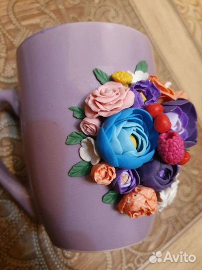 Кружка на подарок, сувенир, ручная работа, глина