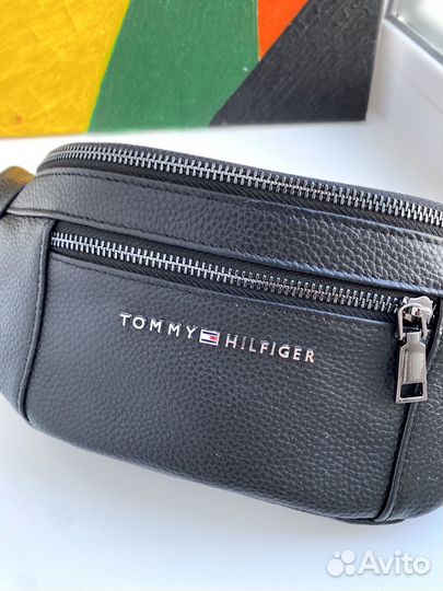 Сумка бананка мужская Tommy Hilfiger натуральная к