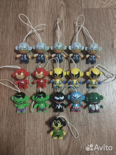 Брелки Супергерои Marvel Киндер-сюрприз