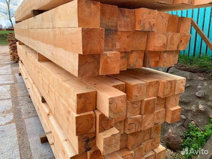 Брус 140х140мм, сухой, 1-2 сорт, строганный