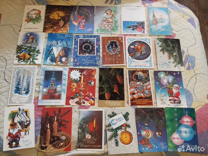 Открытки СССР новый год