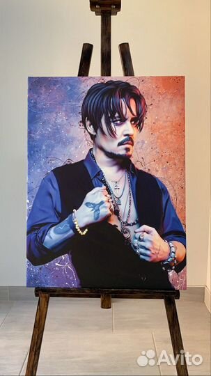 Портрет по фото на холсте