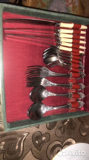 Столовый советский набор антиквариат