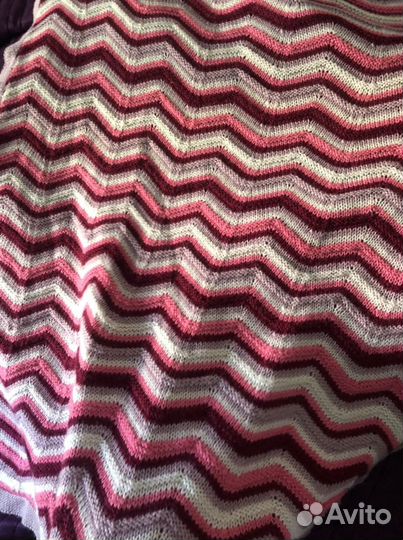 Плед детский вязаный шерстяной