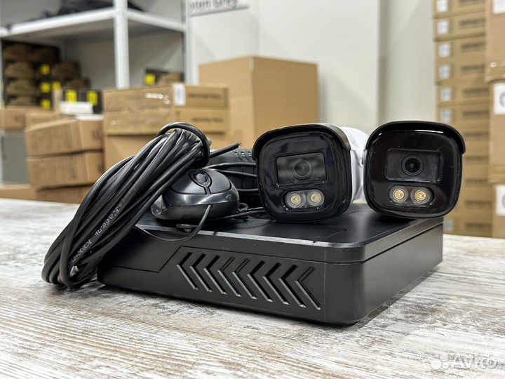 Комплект видеонаблюдения 2 камеры 2мп