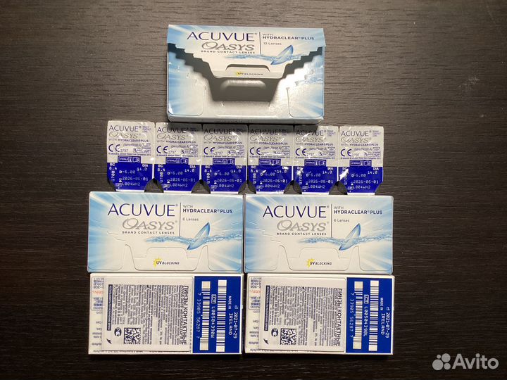 Контактные линзы Acuvue Oasys -6.00/8.4/14.0