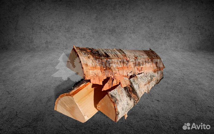 Дрова колотые березовые 3,5 куба (Газон)