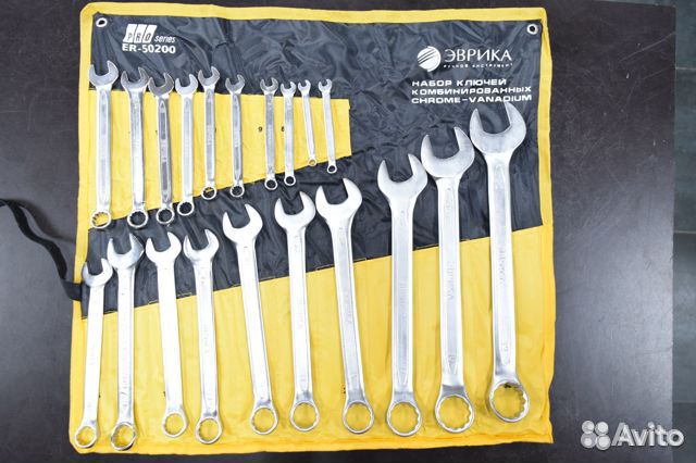 Набор ключей комбинированных 6-32мм эврика 20 пр