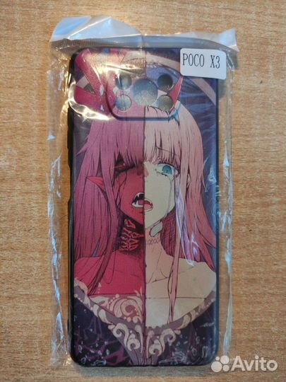 Чехол аниме на телефон poco x 3