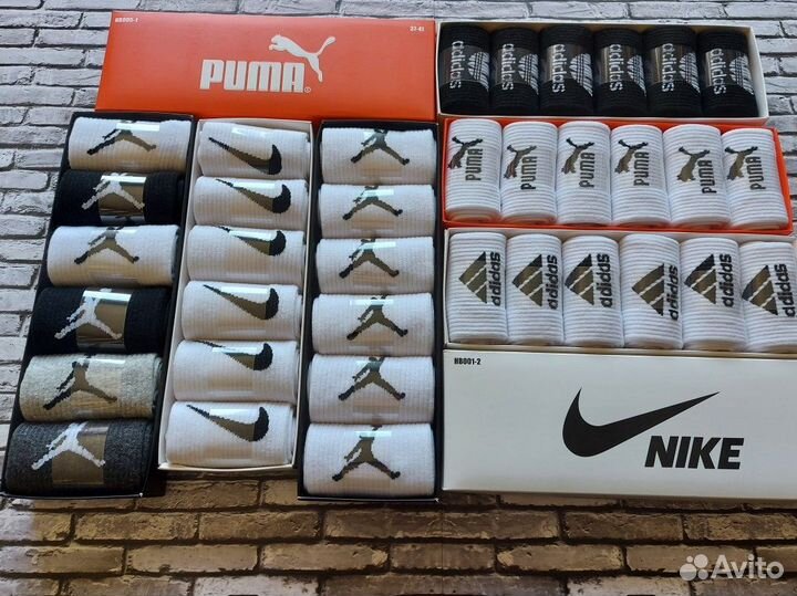 Носки Nike Adidas Reebok Puma