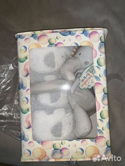 Плед детский набор в коляску динозавры новое