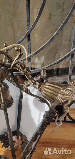 Люстра бронзовая