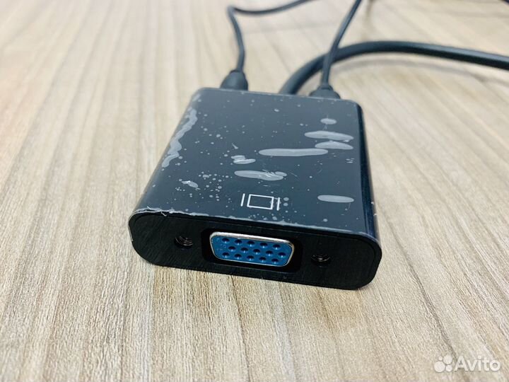 Кабель-адаптер hdmi-VGA для PS4 + Звук + микроюсб