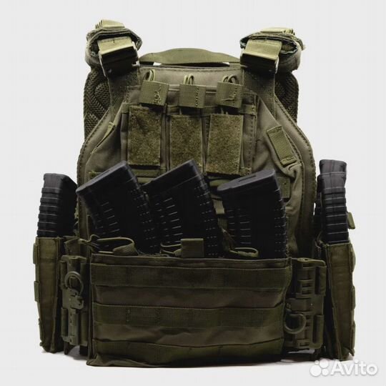 Разгрузка RusForce cpqr Pro на 15 карманов Зелёный