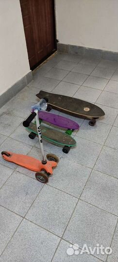 Детские самокаты и скейты