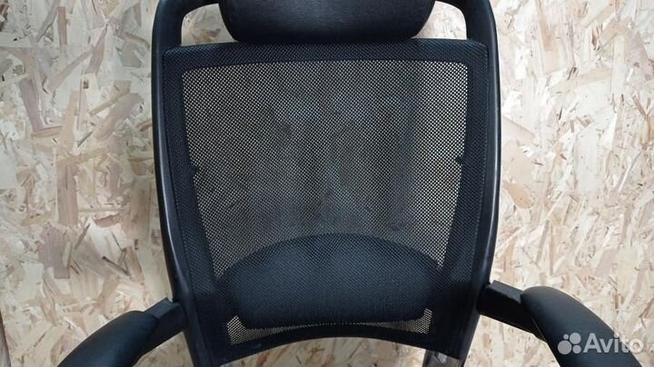 Элитное кресло нат.кожа Chairman Ergo 281 хром б/у