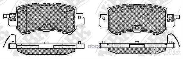 Колодки тормозные mazda CX-5 11- задние