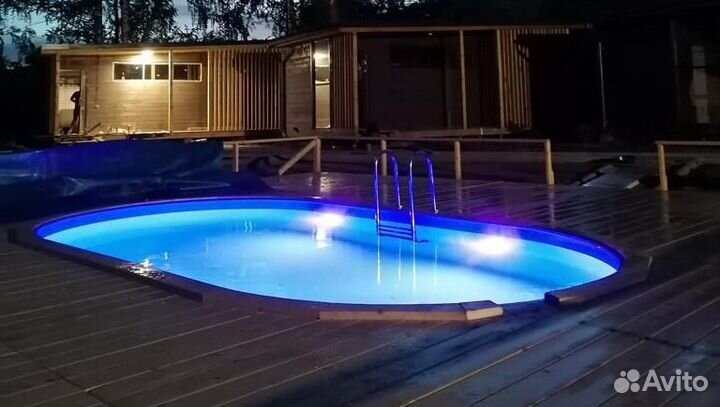 Каркасный бассейн Лагуна 5х3х1,5 в наличии