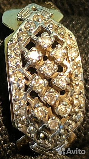 Кольцо СССР с бриллиантами