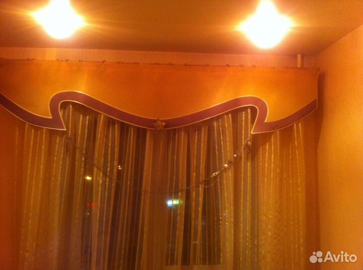 Шторы на 2 окна с ламбрикеном