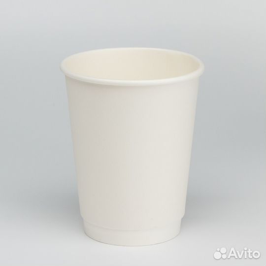 Стакан картонный 300мл 2-сл. белый d90мм
