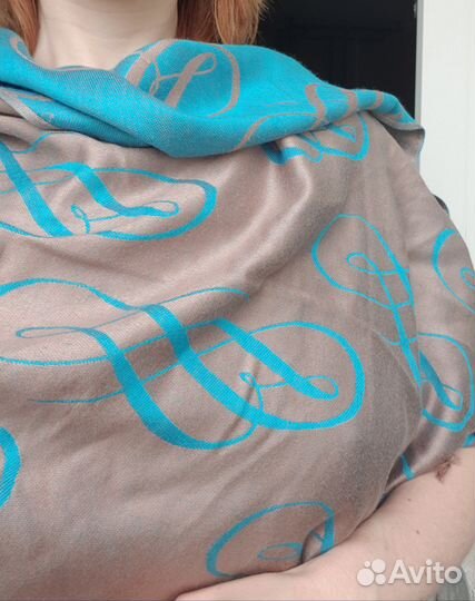 Кашемировый палантин, два цвета, новый