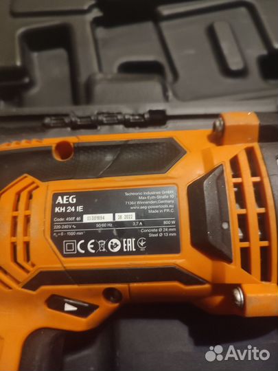 Перфоратор AEG kh 24 IE бу