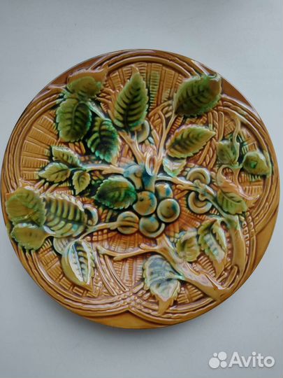 Тарелка настенная виноград