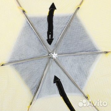 Палатка-зонт 2-местная зимняя утепл. 