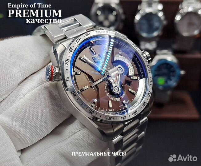 Массивные мужские кварцевые часы TAG heuer