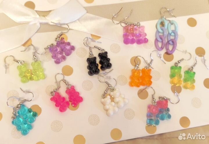 Серьги (мармеладные мишки)