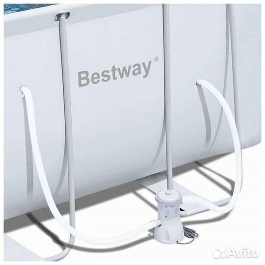 Бассейн Bestway 412х122 см с фильтром и лестницей