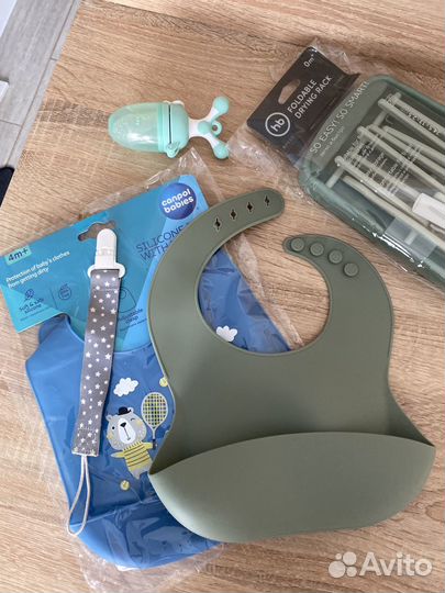 Нагрудник для кормления, ниблер (пакетом)