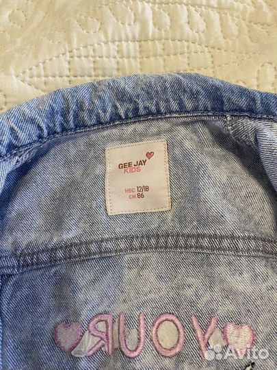 Джинсовая куртка для девочки 86