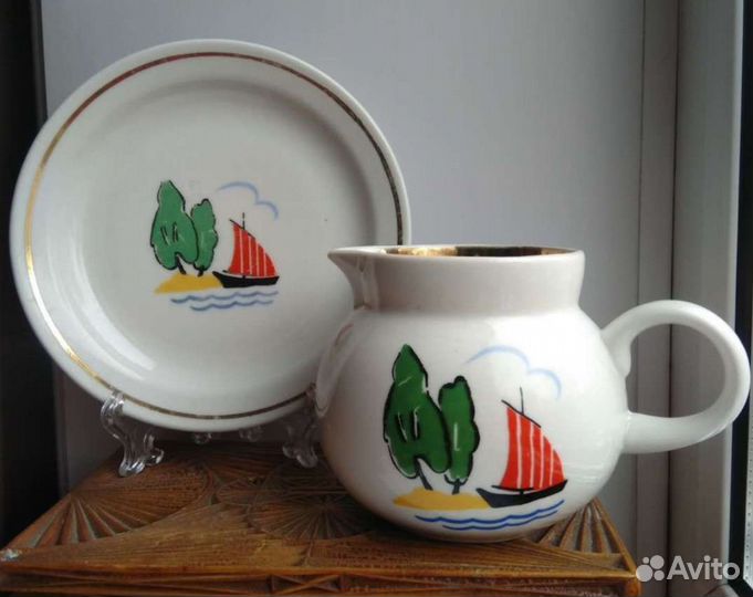 Молочник СССР Дулево Хайта лфз сахарница