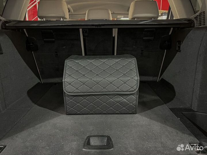 Органайзер M черный, черная строчка