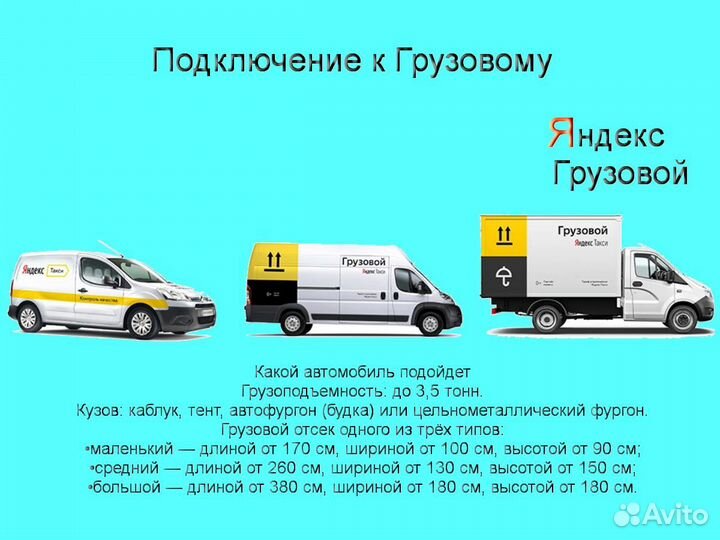 Работа на личном грузовике в Яндекс гибкий график