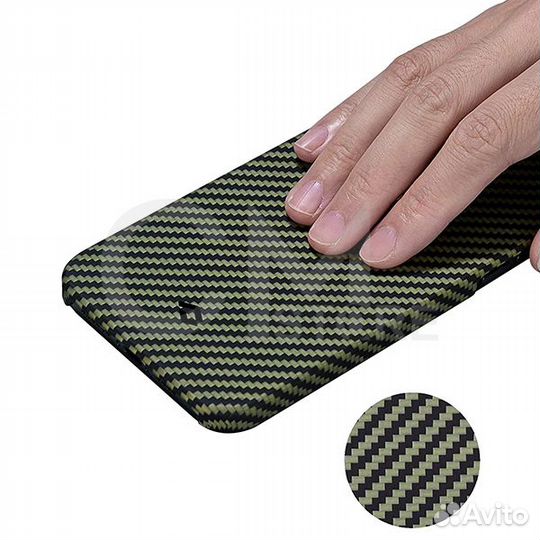 Pitaka MagEZ Case Apple iPhone 12 Mini чёрно-зелен